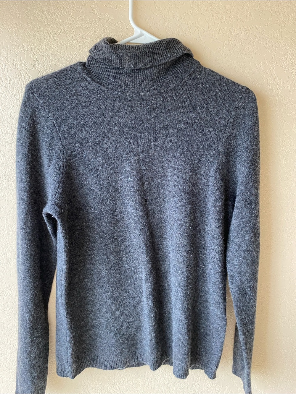 Dark Gray Cashmere Turtleneck Sweater
